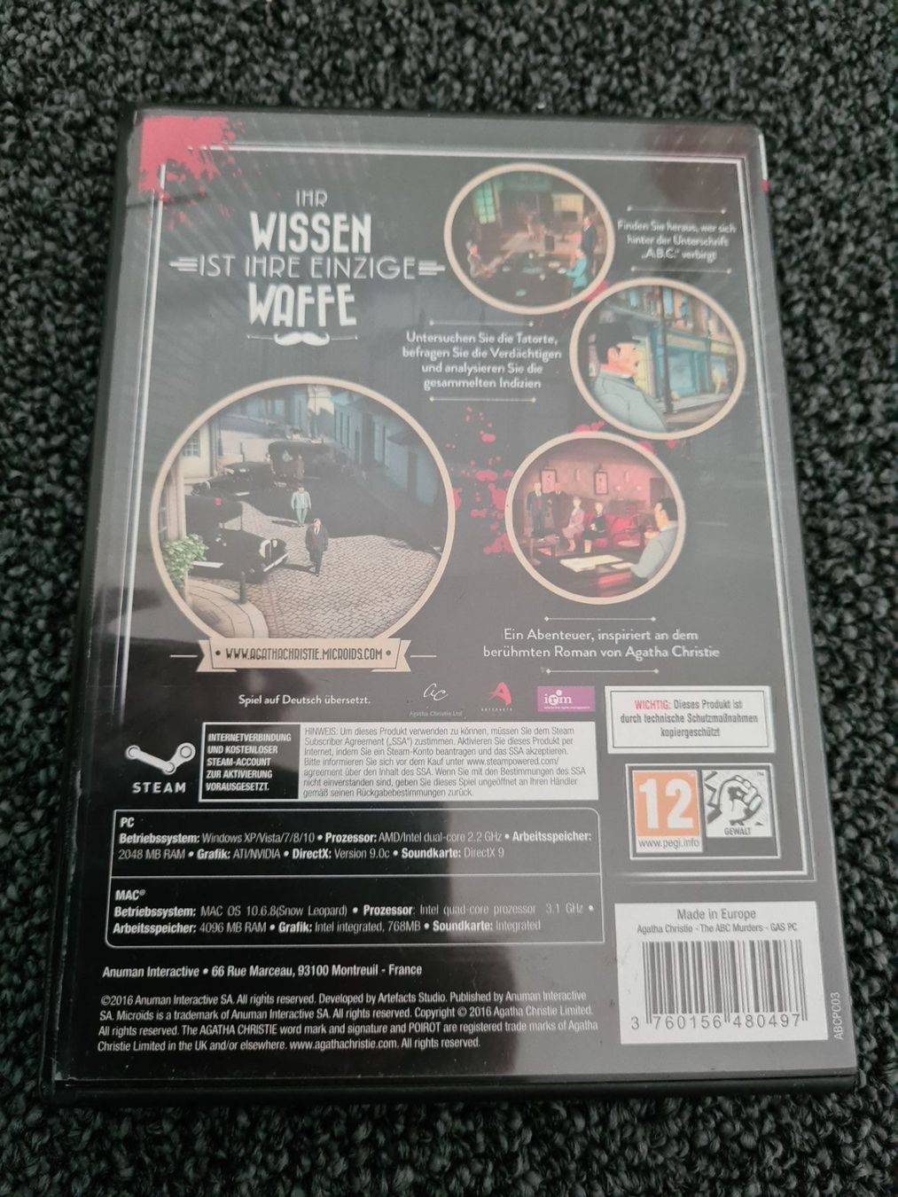 Jeux: THE ABC MURDERS PC – D'occasion à Ruswil par jan_bxl5 1