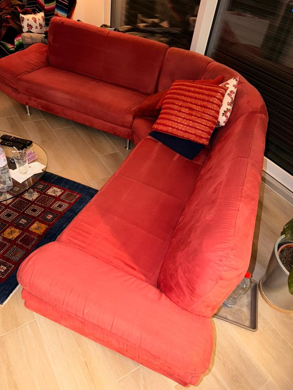 Sofas: Sofa Ecksofa Veloursleder  – D'occasion à Dozwil par mistersuko