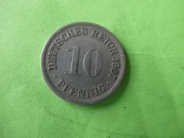 Dt. Reich 1907 F, 10 Pfennig