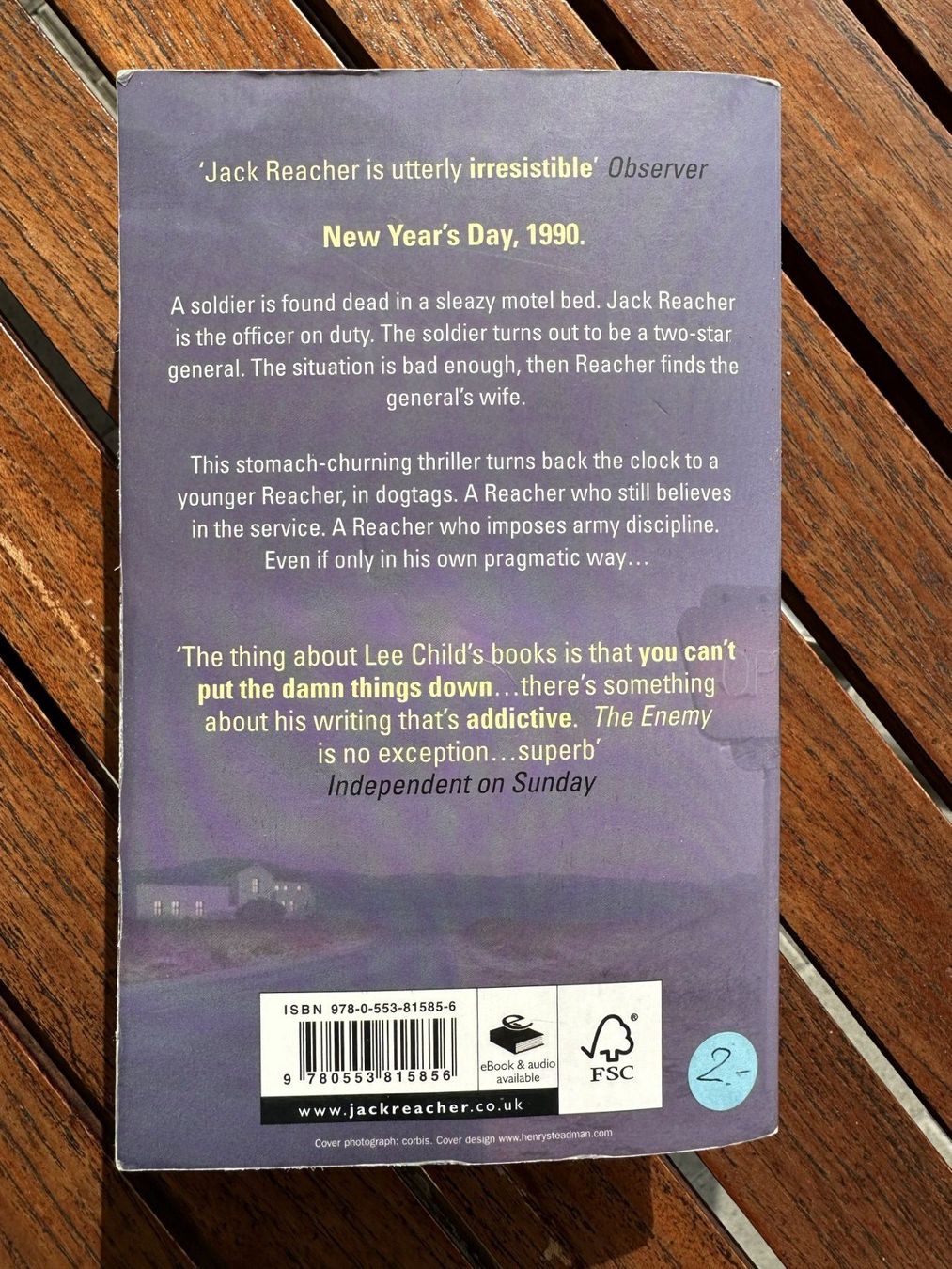 Bücher: Lee Child Buch, THE ENEMY, – Gebraucht aus Winterthur von 57err 1
