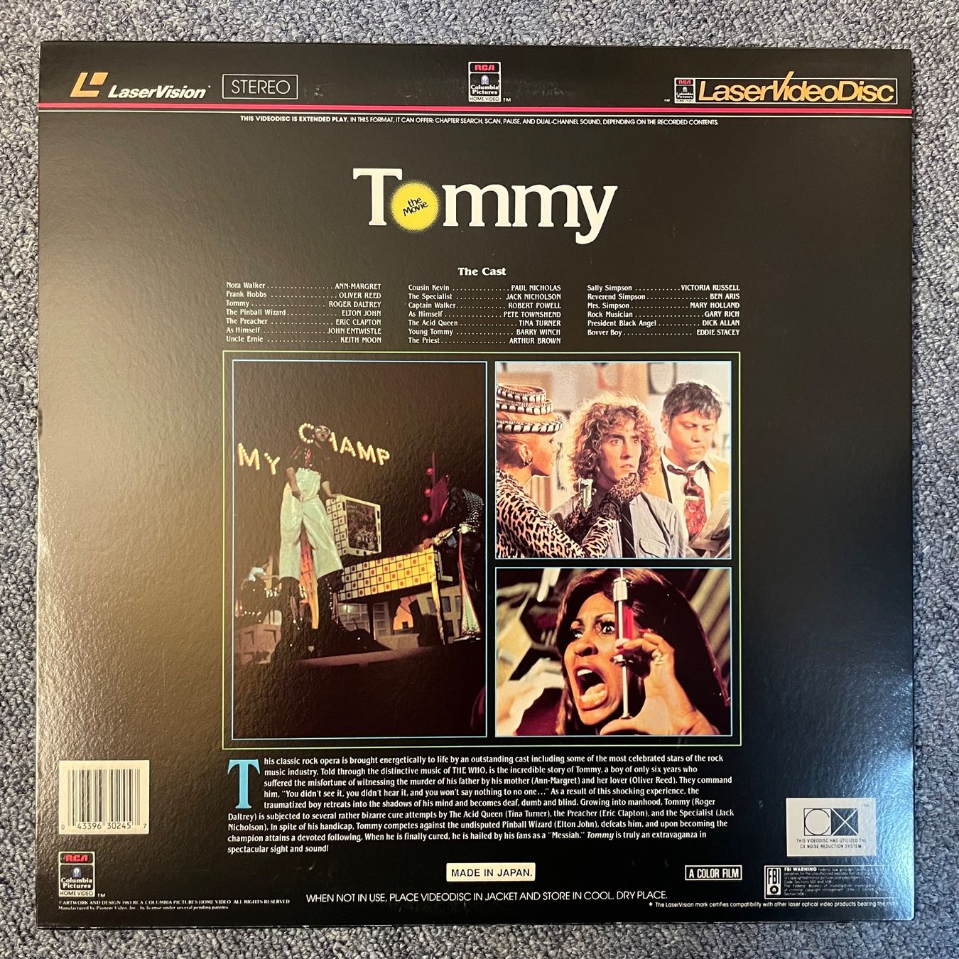 Tutti i DVDs: Tommy - LASER DISC - Englisch Orig. – Usato da Stans venduto da Brode 1