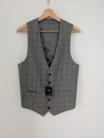 Charles Tyrwhitt Herrenweste, Gr. M, Schurwolle, 