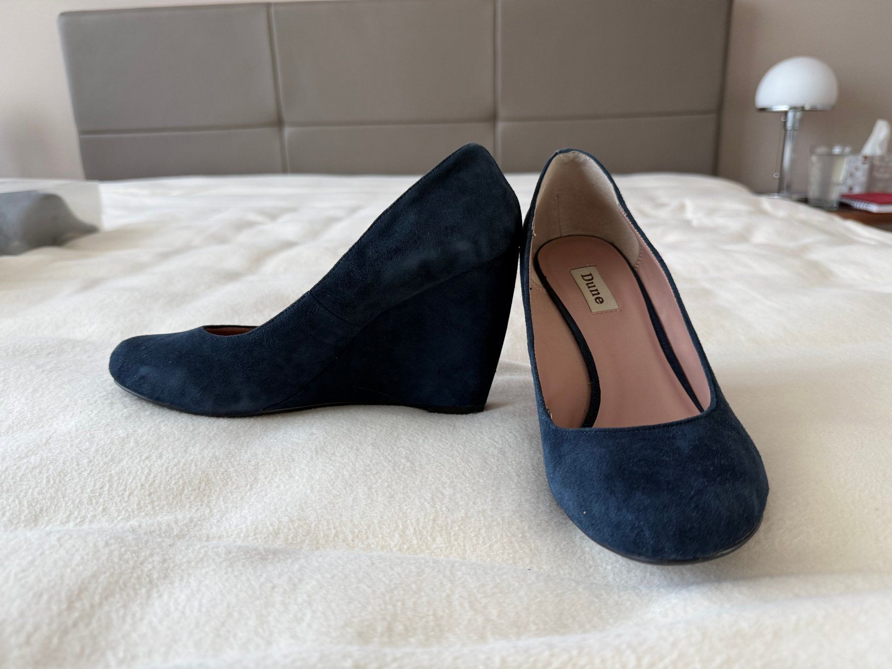 Dune London Scarpe da donna: Dune Keilabsatzschuhe dunkle Blaues – Usato da Spreitenbach venduto da BritToSwiss 1