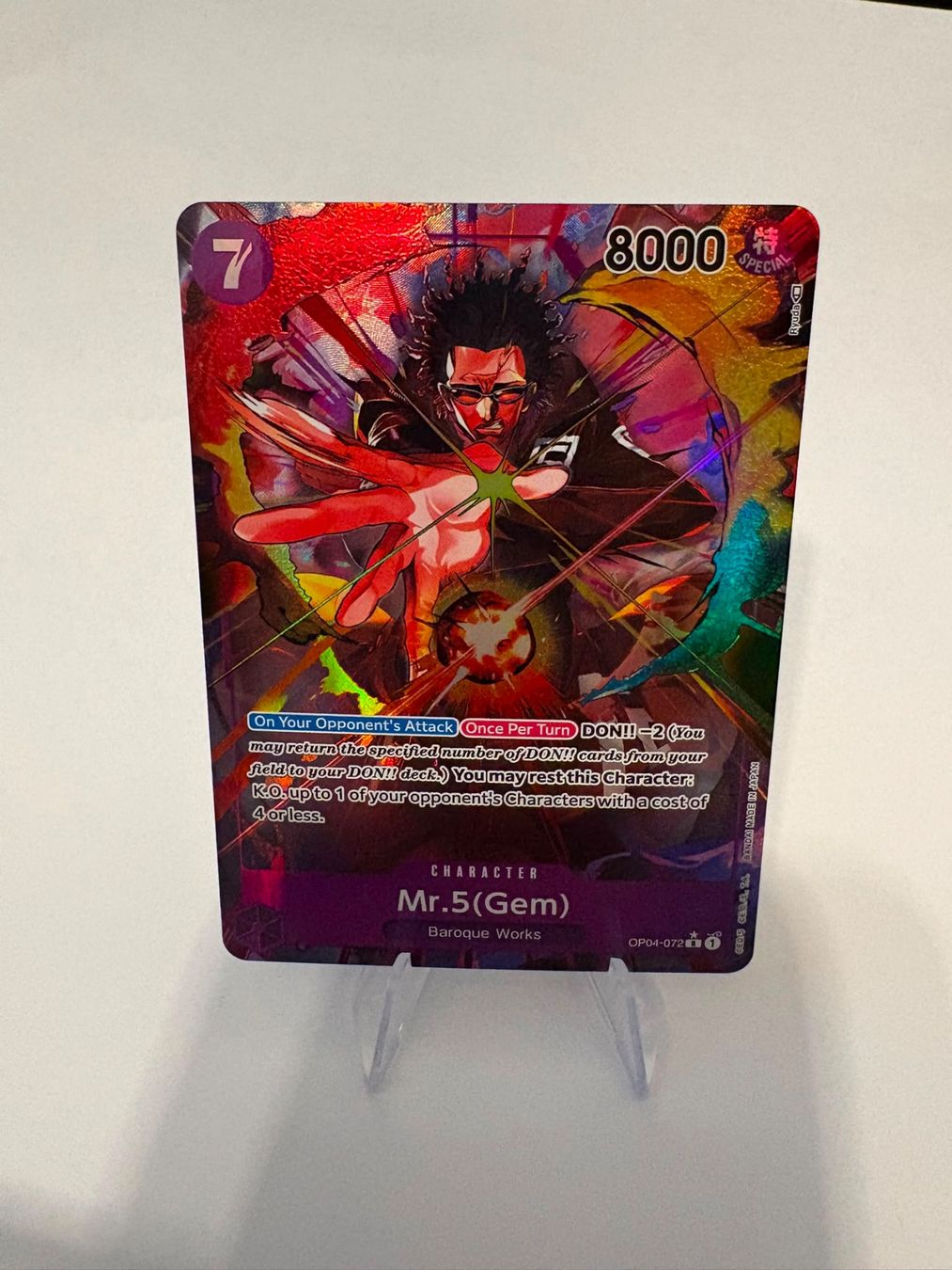 Bandai Carte collezionabili: One Piece TCG - OP04-072 Mr.5 (Gem) – Nuovo (secondo la descrizione) da Birsfelden venduto da alex4127