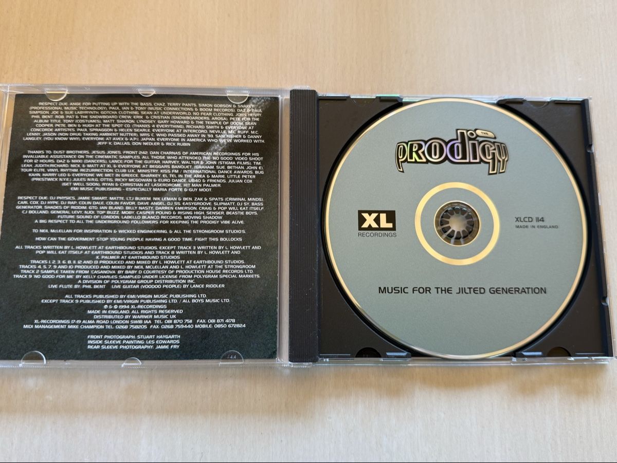 CDs: The Prodigy - Music for the Jilted Generation – Gebraucht aus Oberried Brienz von Chyara 2