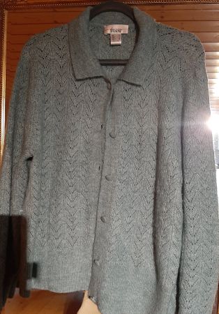 Heine Strickjacke jadegrün Gr. 46
