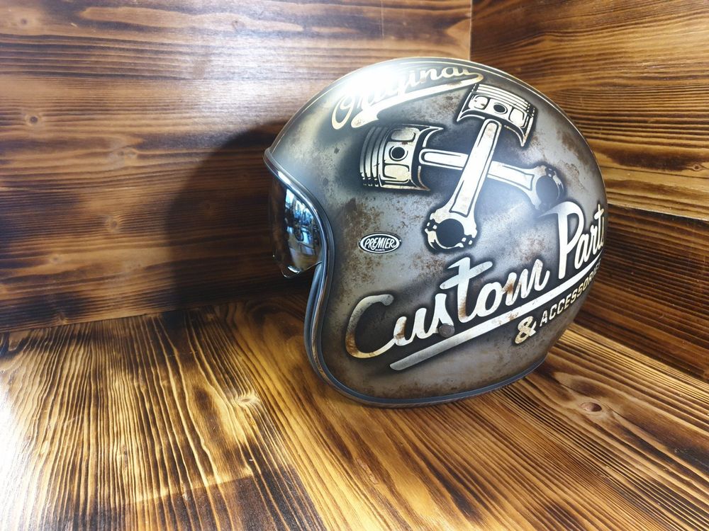 Casco jet Premier Vintage OP 9 BM Custom