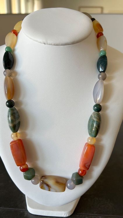 JSDDE Collier Avec Pendentif En Forme De Renard En Cristal Naturel œil De Tigre - Pierre Précieuse De Guérison - Protection Porte-bonheur - Collier Spirituel