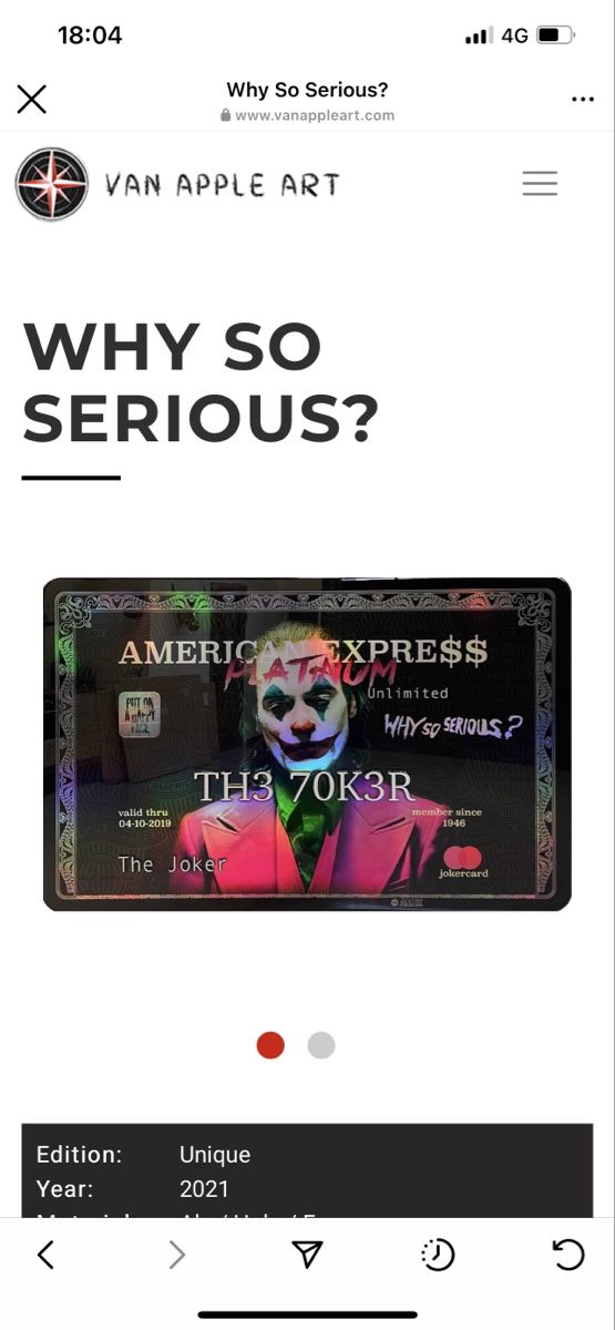 Gemälde: The Joker - Van Apple Art – Neu und originalverpackt aus boudry von jul_sv92 5