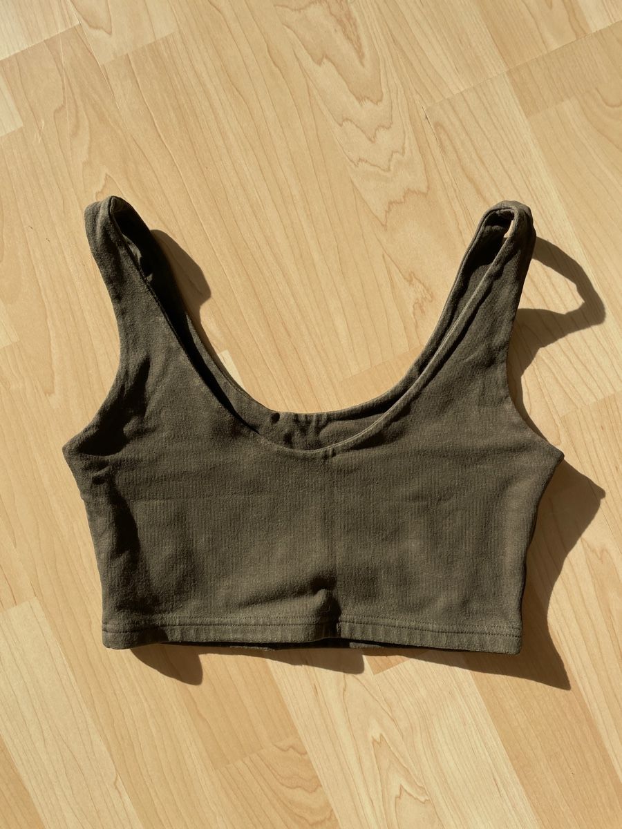 Top: Braunes Crop Top, Grösse S – Nuovo (secondo la descrizione) da Sissach venduto da nelimas 1