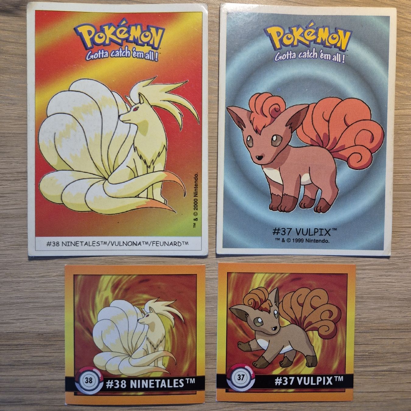 Pokémon Carte collezionabili: Ninetales vintage vulpix sammlung 1999 stickers – Usato da Ursy venduto da RetroBebar777