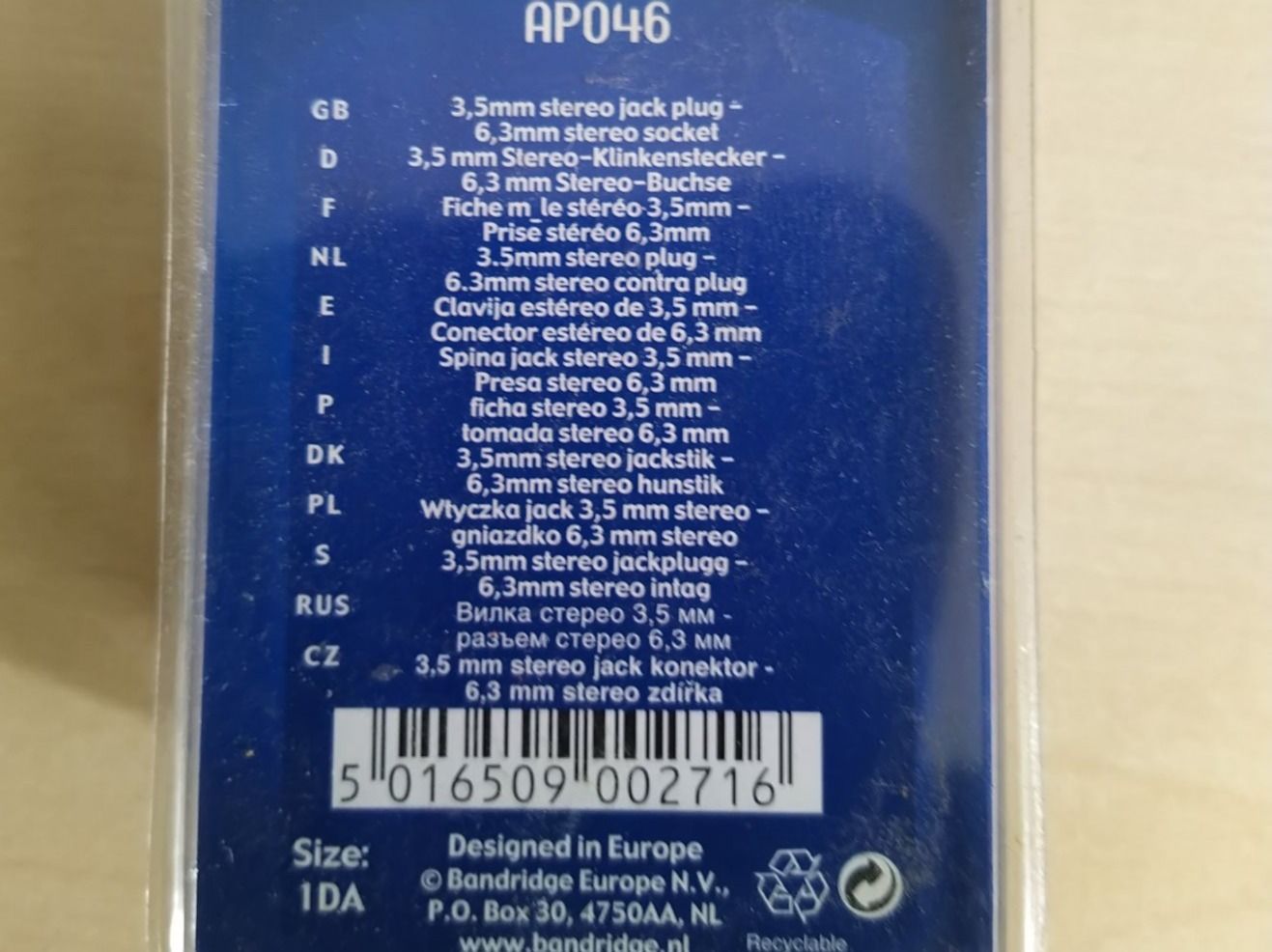 Lecteurs & Adaptateurs: Adapter Audio – Neuf avec emballage d'origine à Zürich par Paumeyer 1