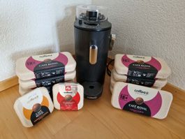 CoffeeB Globe Kaffeemaschine, Kapseln + Dispenser, neuwertig
