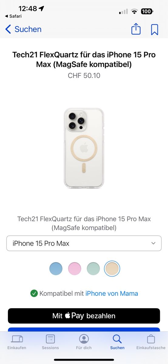 Cover & Protezioni schermo: iPhone 15 pro max Hülle clear NEU – Nuovo (secondo la descrizione) da Buchs AG venduto da Oberli0 3