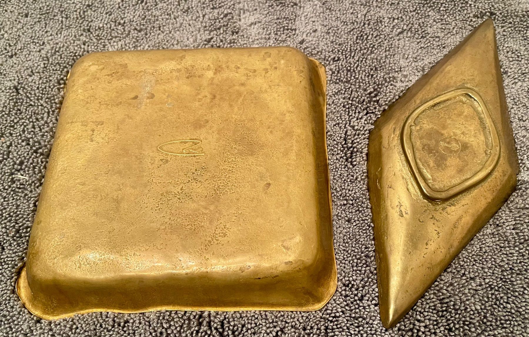 Piatti di portata: 2 Vintage Messingschalen – Usato da Gümligen venduto da VIN-TAGE-ZONE 1