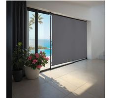 Klemmmarkise Taija schwarz 150 x 310 cm
