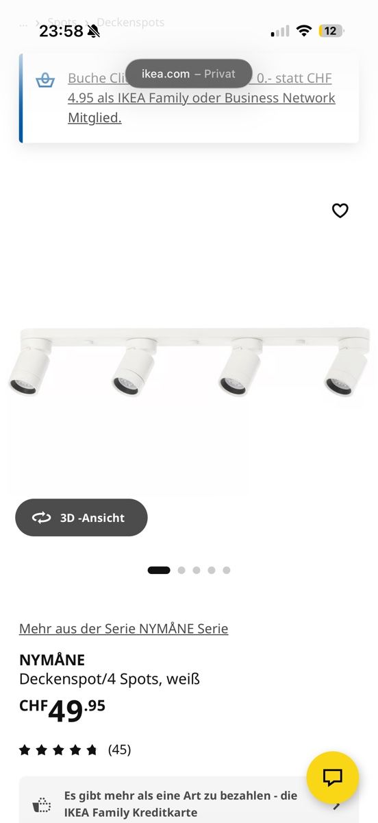 Lustres & lampes de plafonds: Deckenlampe – D'occasion à Schwarzenbach SG par gzem