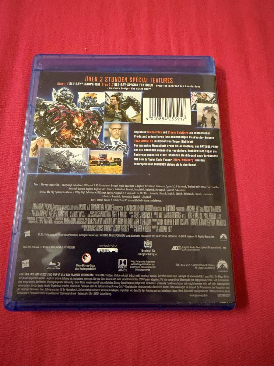 Tutti i DVDs: Transformers Ära des Untergangs Blu-ray 2-Disc Set – Usato da Einsiedeln venduto da Penguin_Holmes 1