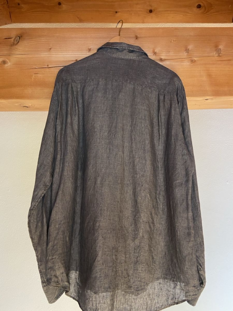Loro Piana Camicie: Loro Piana André Men's Linen Button Down Shirt Hemd – Usato da Münchenstein venduto da B771 5