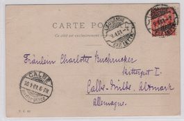 Ansichtskarte 9.I.01 mit Rasierklingenstempel Lausanne