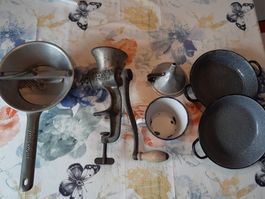 Altes aus Grossmutters Küche,Ausstellung/Sammlung, alle6Stck
