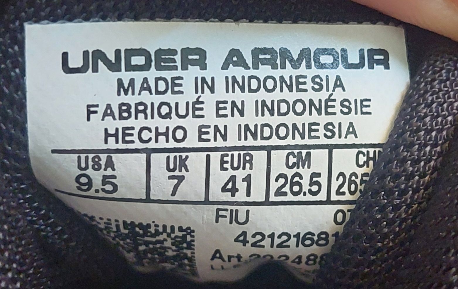 Under Armour Scarpe da uomo: Under Armour shoes, EU 41, black – Usato da Adliswil venduto da kurin 2