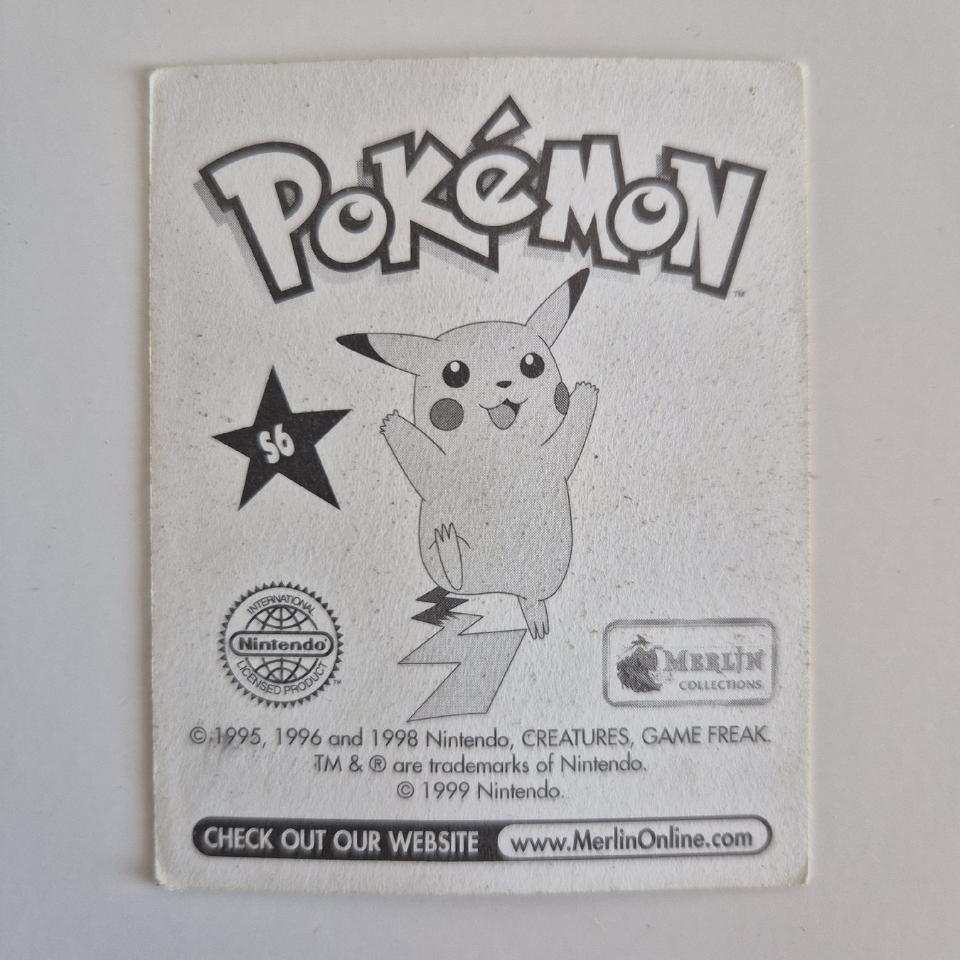 Pokémon Sammelbilder & Trading cards: Pikachu Holo vintage Merlin 1999 – Gebraucht aus Ursy von RetroBebar777 1
