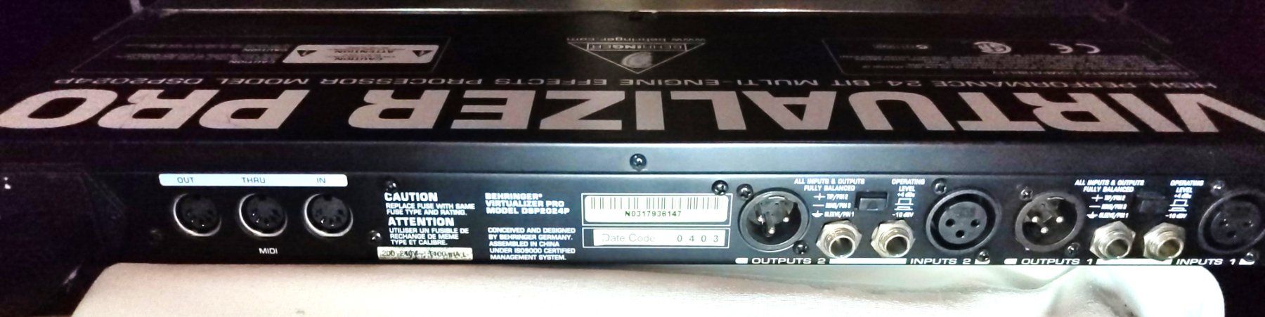 Behringer Equalizzatori: Behringer Virtualizer Pro  DSP2024P – Usato da Zénauva venduto da Alois6 3