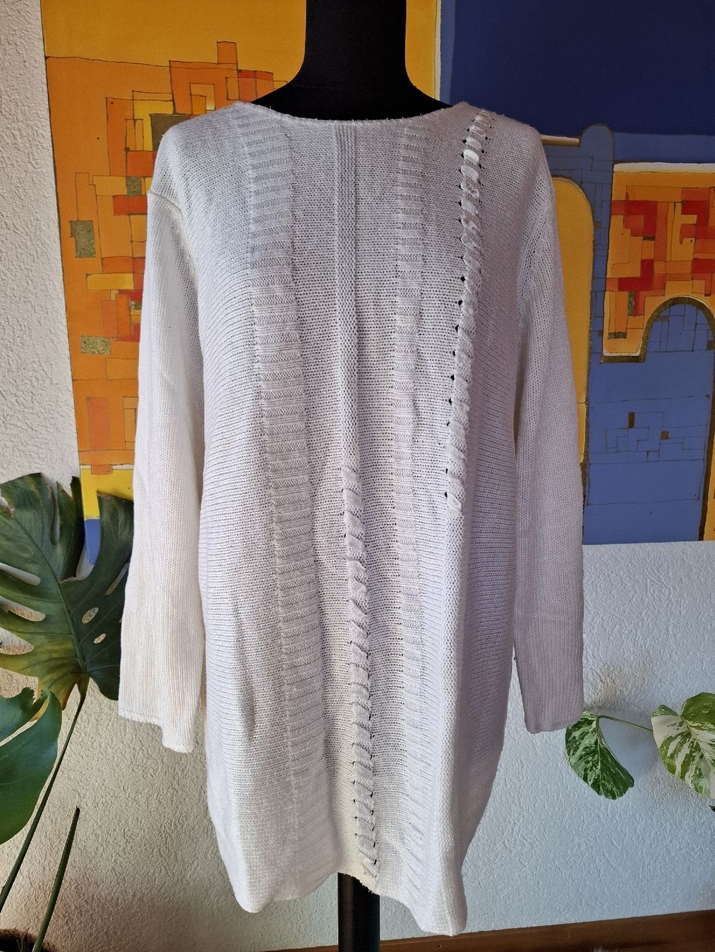 Maglioni & Felpe: XL XXL DAMEN Oversize Strick pullover Weiss 71 BASIC Frühlin – Usato da Vinelz venduto da sonnenmond77 1
