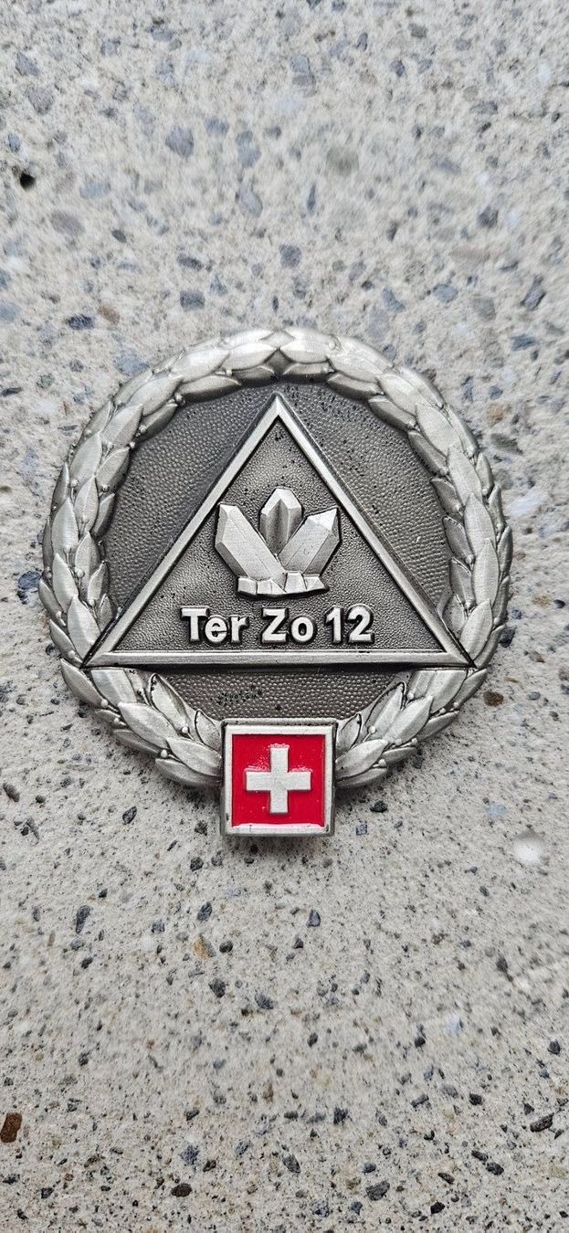Schweizer Armee Placchette & Badge: *** Beretemblem Silber Schweizer Armee *** – Nuovo e nell'imballaggio originale da Riedholz venduto da fr_sIruP