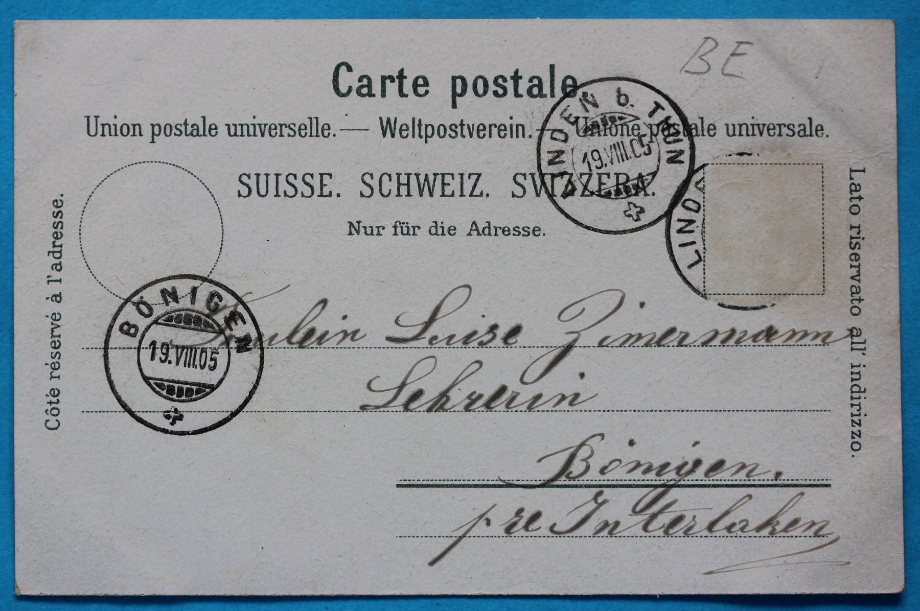 Cartoline postali: LINDEN LITHO AK – Usato da Lotzwil venduto da pirolh 1