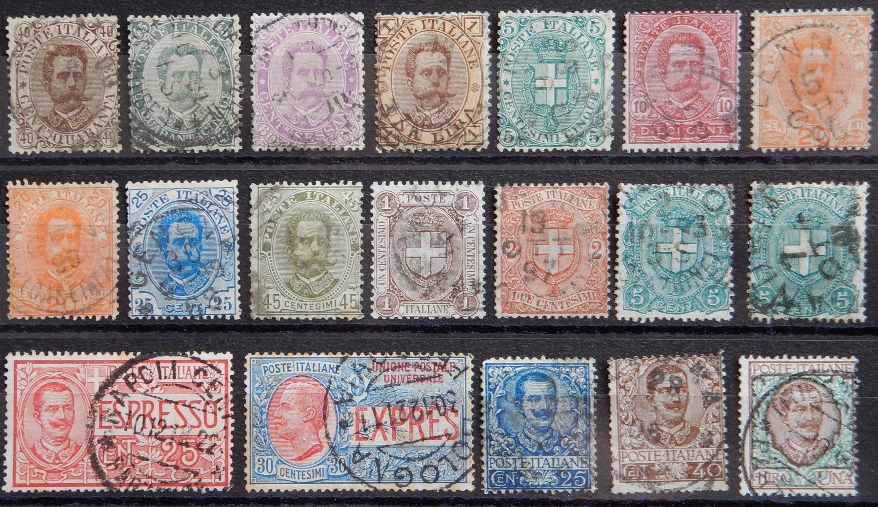 Tutti i francobolli: Italien ex. Kat. 50-93 1889/1908 Kat. 63 – Usato da Zürich venduto da Muehlekauf