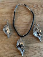 Magnifique parure de bijoux neuve feuille