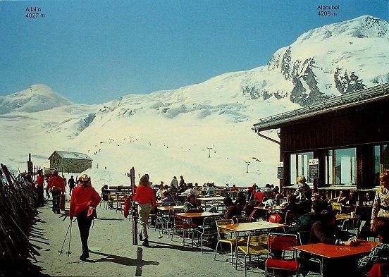 Ansichtskarten: SAAS-FEE Längfluh - Sessellift – Gebraucht aus Jona von philajona