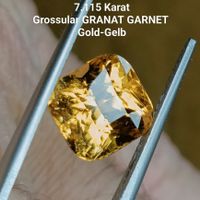 7.115 Karat Gold Gelber Grossular GRANAT GARNET Edelstein 