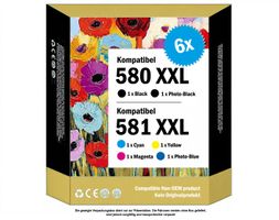 PGI-580 / CLI-581 - XXL Drucker-Patronen kompat. Canon (6x)