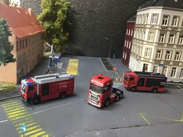HERPA 1:87 H0 FEUERWEHR MAN, SCANIA, MAN