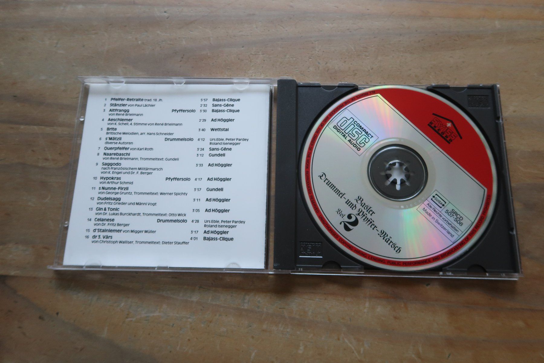 CDs: BASLER DRUMMEL- UND PFYFFER-MÄRSCH VOL. 2 - CD – D'occasion à Basel par Patiscat 3