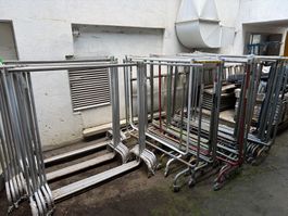 Profi Kleiderständer Rollständer massiv 153x57xH160cm