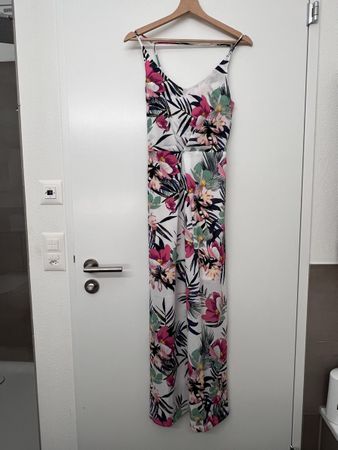 Summer Maxi Dress - Tropical Print, Size 34