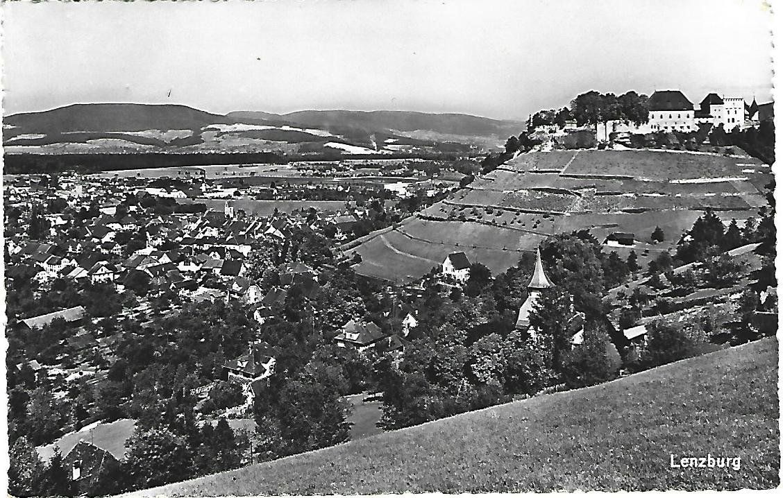 Cartes postales: Lenzburg Dorfansicht – D'occasion à Wetzikon ZH par Brulu100