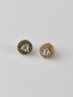Guess M'Ama Non M'Ama Ohrringe, gold, Edelstahl