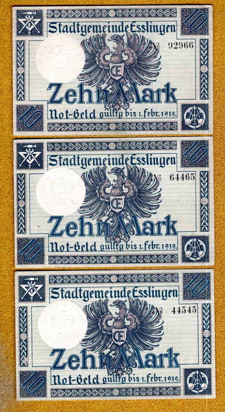 Billets de banque: Germany noten 3 stück UNC – Neuf (Voir description) à Leibstadt par baroc333 1