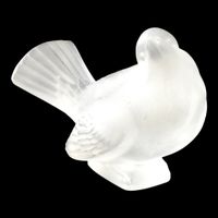 "Moineau coquet" en verre de la maison Lalique France.