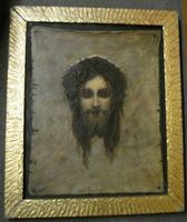 Dornenkrone Jesus Oelbild, Antik