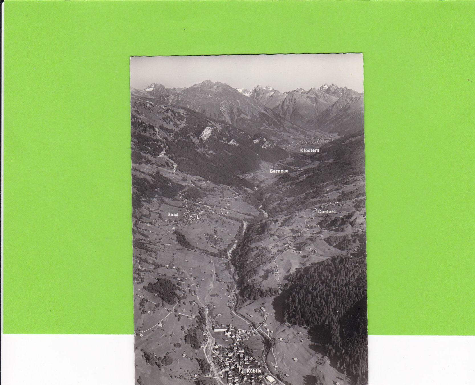 Cartoline postali: Küblis-Saas-Conters – Usato da St. Peterzell venduto da neckertal