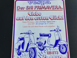 Vespa 125 Primavera ET3 Prospektblatt 80er