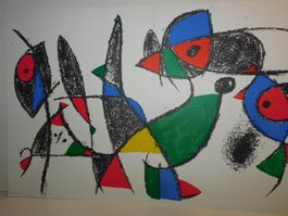 Neue Fundschätze Kunst Miro original Lithografie 70er jahre