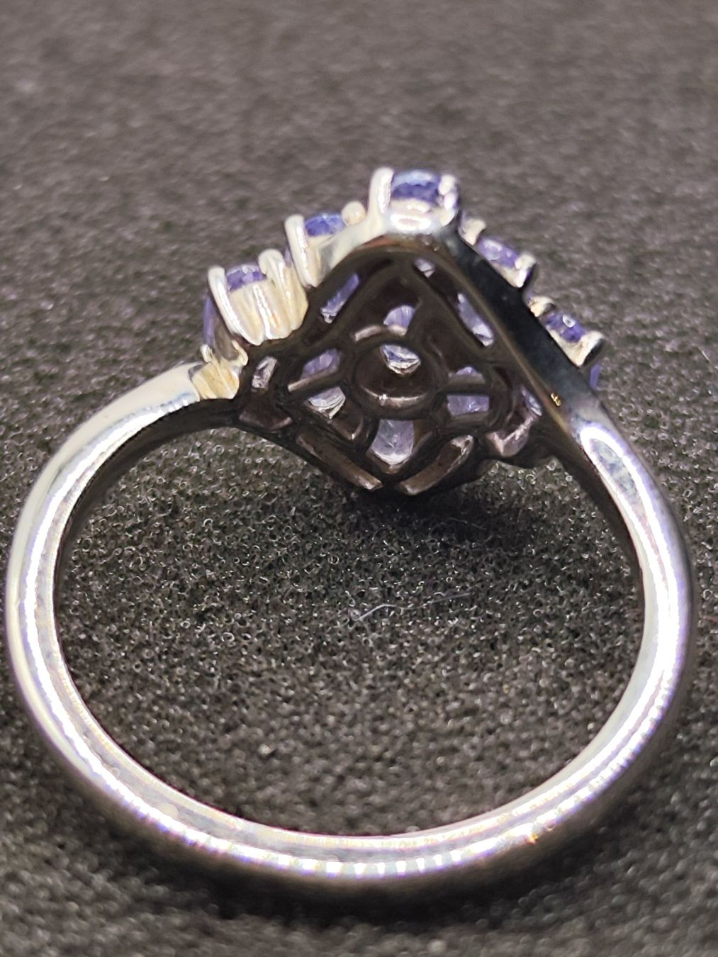 Anelli: Vintage 925er Silber Ring mit Tansanite Top – Usato da Steffisburg venduto da mat_8s7d 6