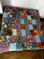 Patchwork Decke, handgenäht  ca. 200 x 180